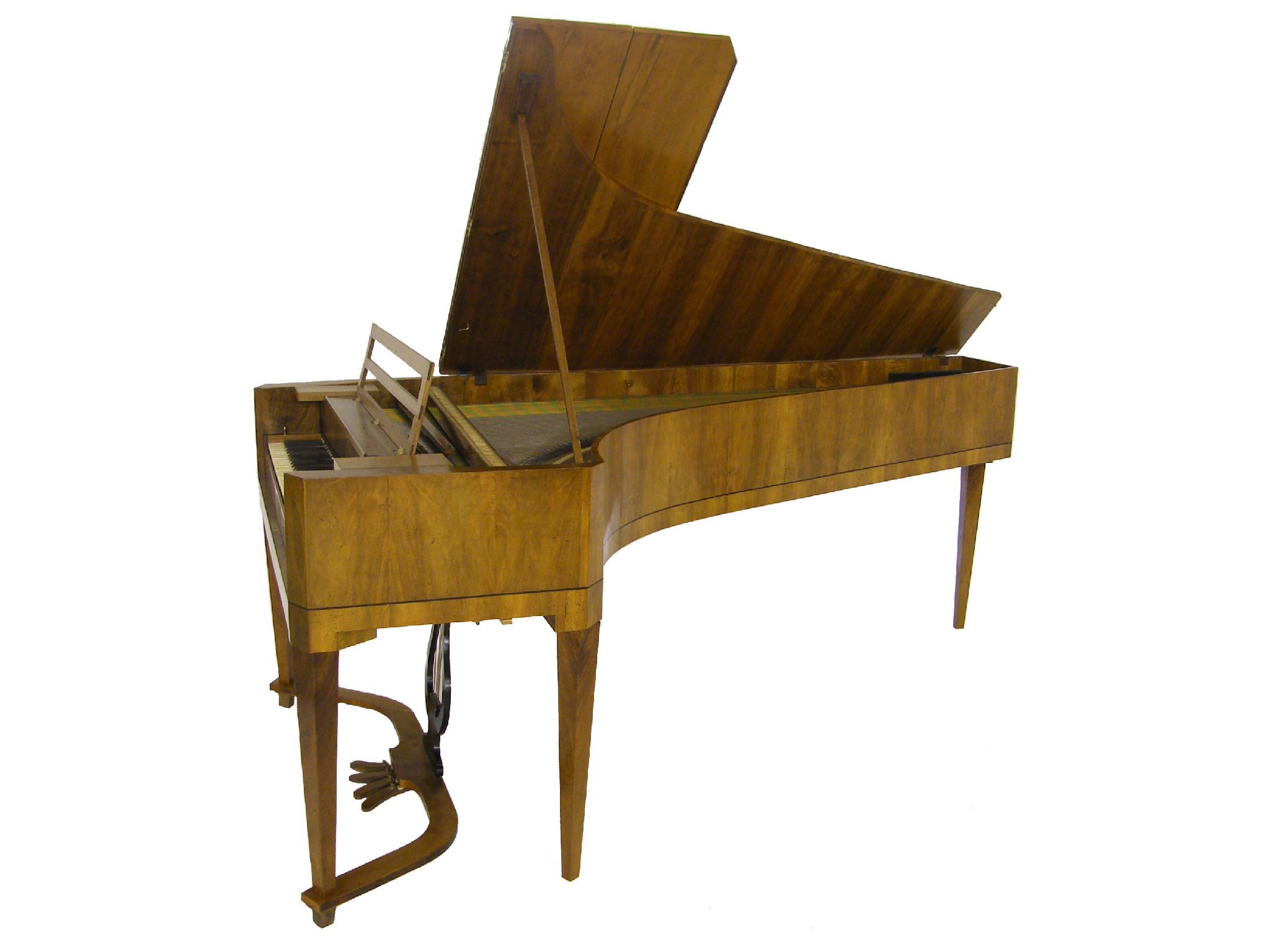 Appraisal: A grand piano circa the case veneered in walnut and