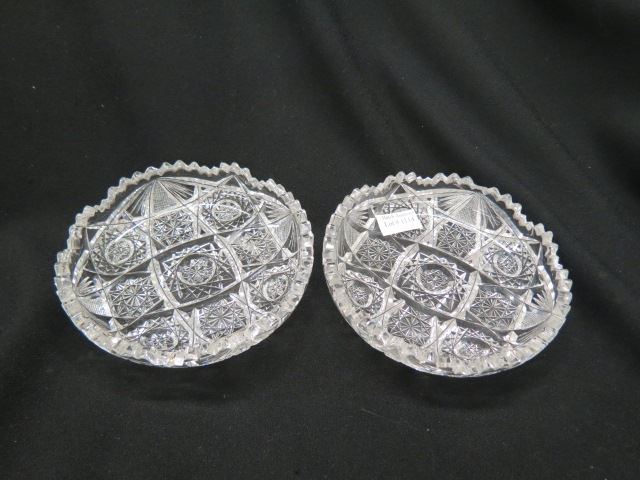 Appraisal: Cut Glass Dishes brilliant period mostly diameter