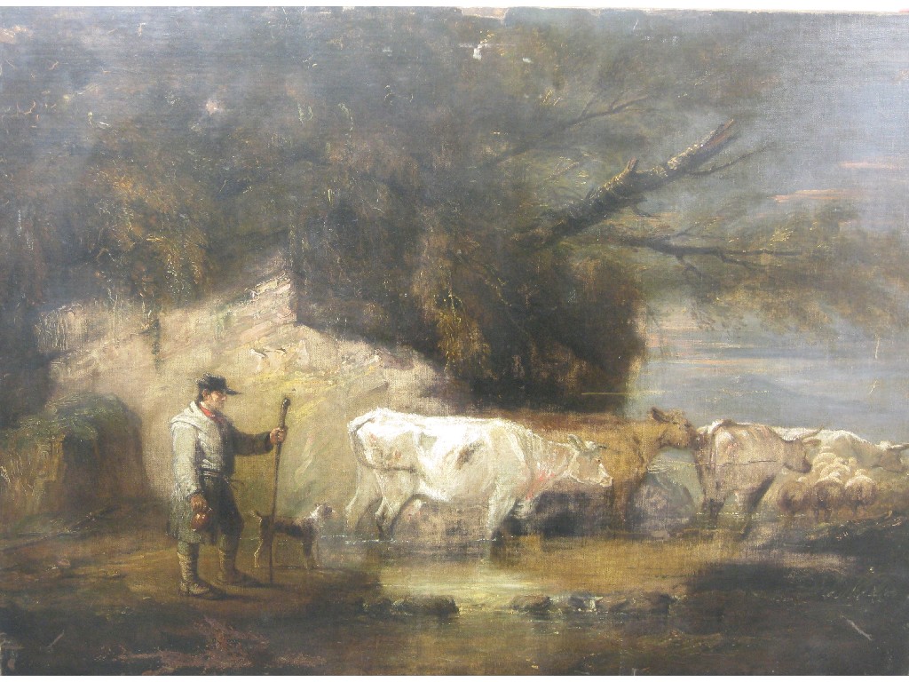 Appraisal: FOLLOWER OF BENJAMIN BARKER OF BATH A Herdsman with Cattle