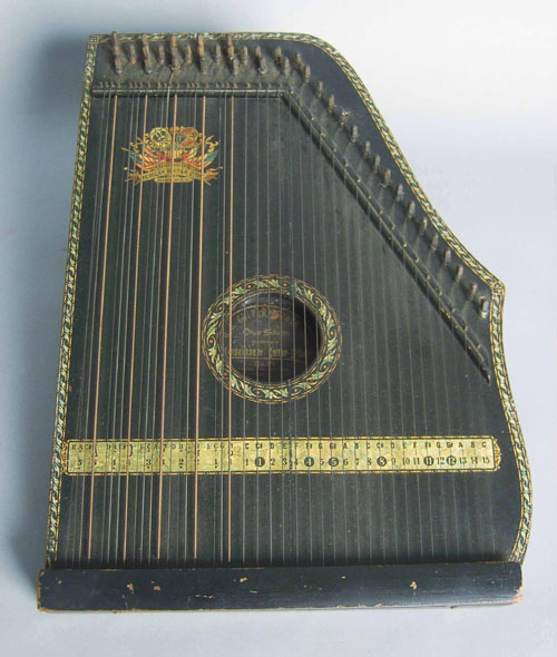 Appraisal: American guitar zither h w