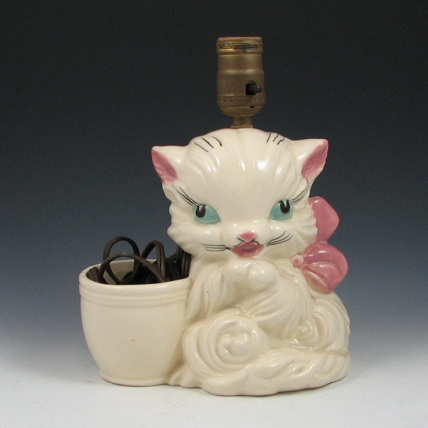 Appraisal: Hull Novelty Cat Lamp - Mint Novelty cat planter lamp