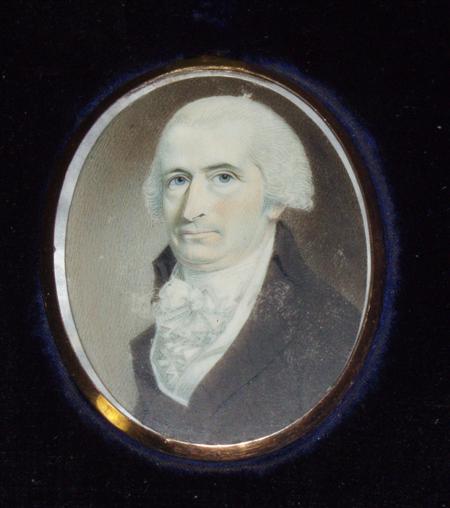 Appraisal: A late th century American portrait miniature of a gentleman