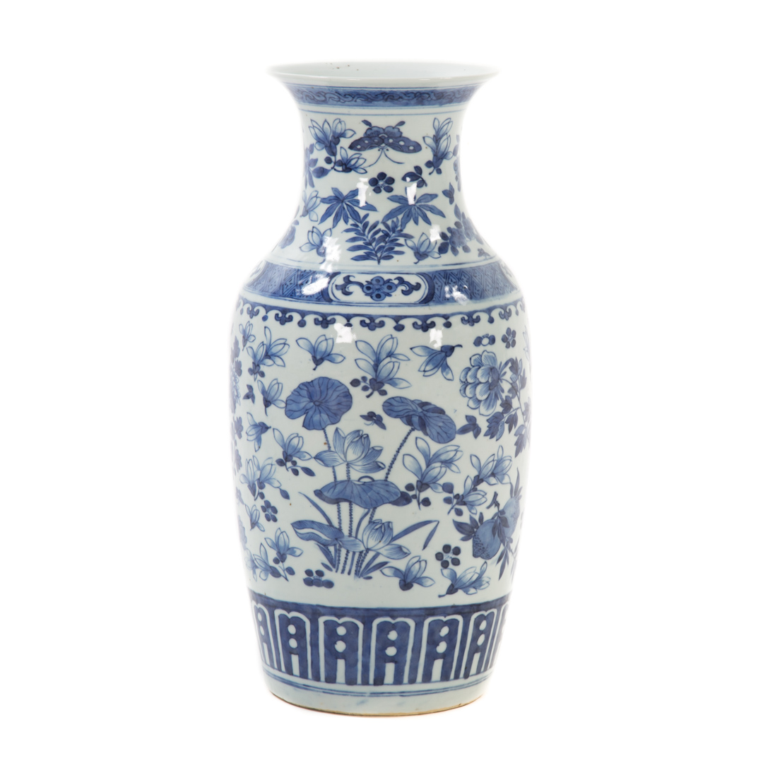 Appraisal: Chinese Export porcelain blue and white vase second quarter- th