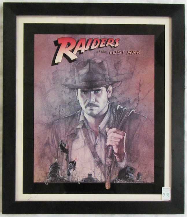 Appraisal: RAIDERS OF THE LOST ARK AUTOGRAPHED POSTER signed by George