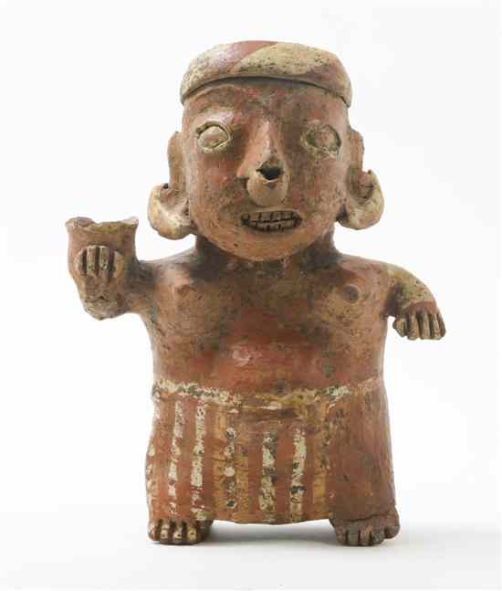 Appraisal: A Nayarit Style Pottery Figure in the form of a