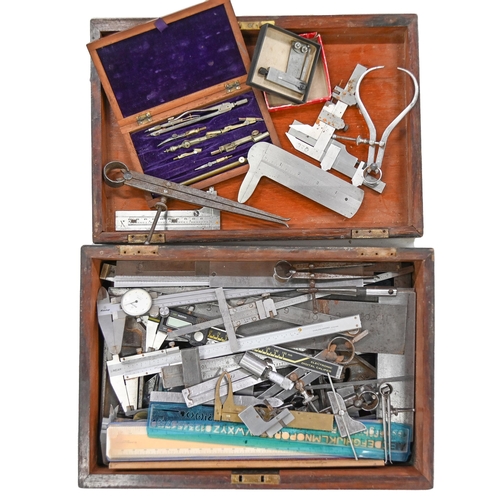 Appraisal: Miscellaneous precision callipers rules draughtsman's instruments and other items in