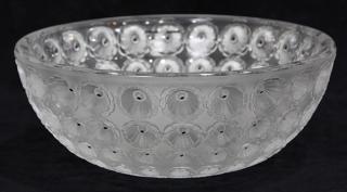 Appraisal: Lalique France 'Nemours' center bowl Lalique France 'Nemours' center bowl