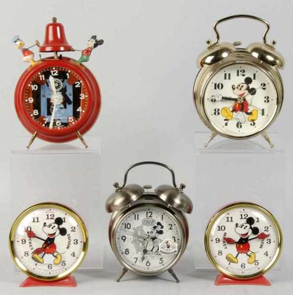 Appraisal: Lot of Walt Disney Character Alarm Clocks Description Contemporary Includes