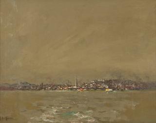 Appraisal: John Bond Francisco View of San Francisco harbor signed lower