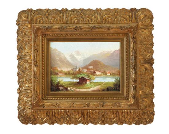 Appraisal: INTERLACKEN SWITZERLAND LANDSCAPE EUROPEAN SCHOOL ST-HALF TH CENTURY Oil on