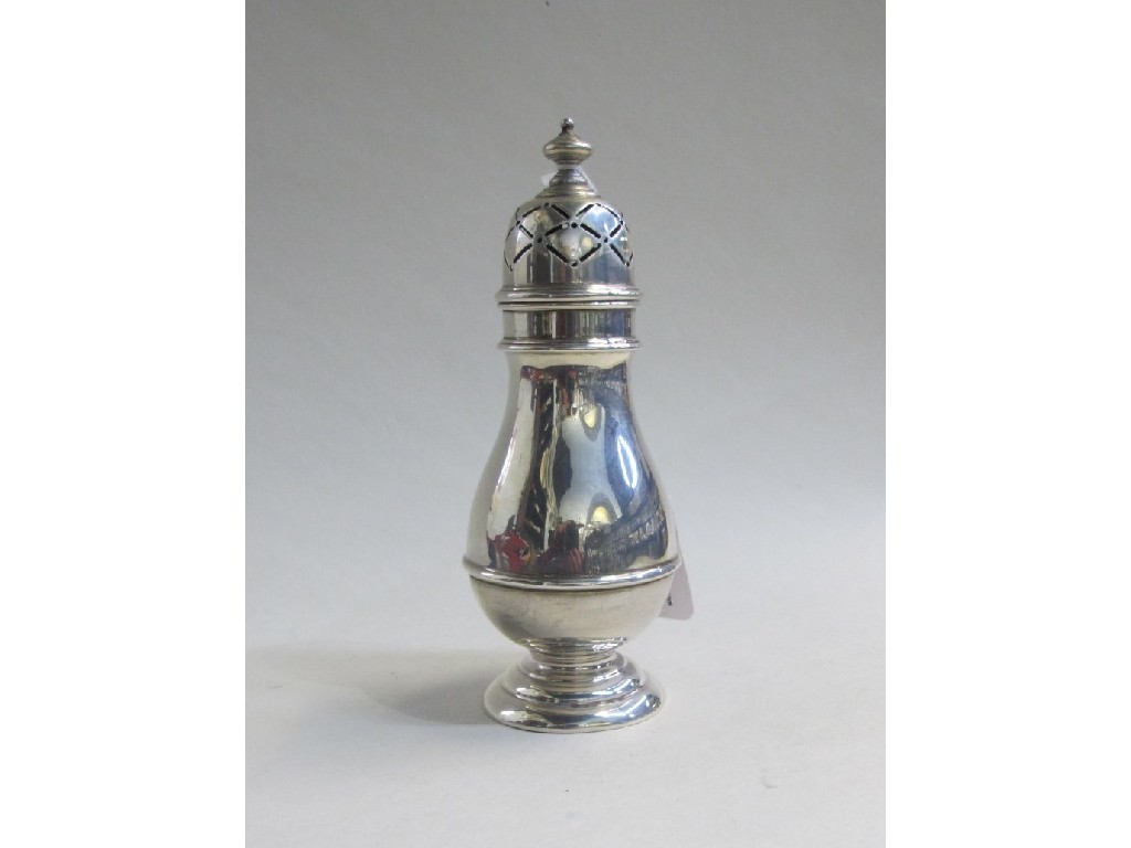 Appraisal: Silver sugar castor Birmingham