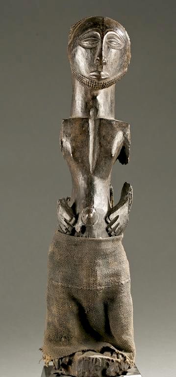 Appraisal: Hemba standing figure fragment th c A standing figure fragment