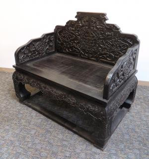 Appraisal: Large Zitan Throne Chair Large Zitan Throne Chair Large Zitan