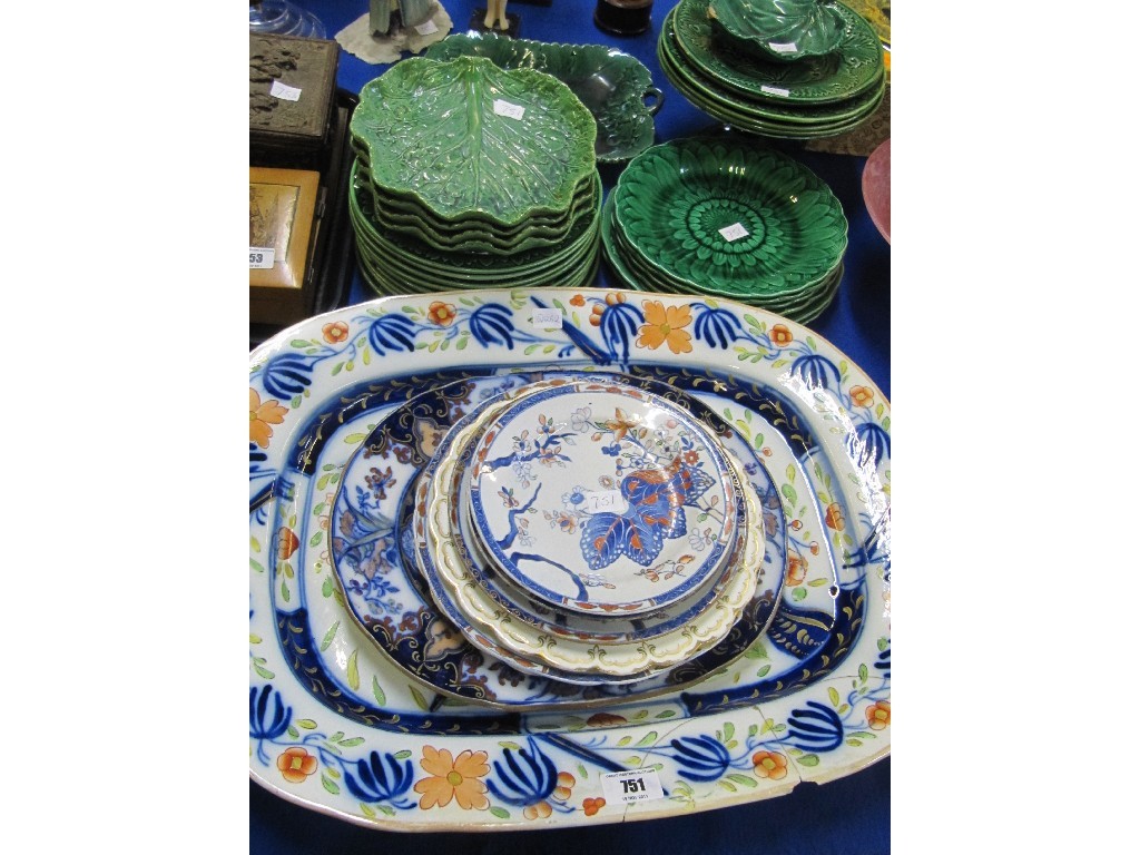 Appraisal: Quantity of Spode and other stoneware cabbage plates tazzas and