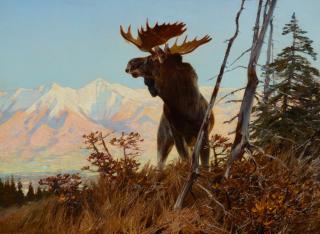 Appraisal: CARL RUNGIUS - High Country Monarch oil on canvas x