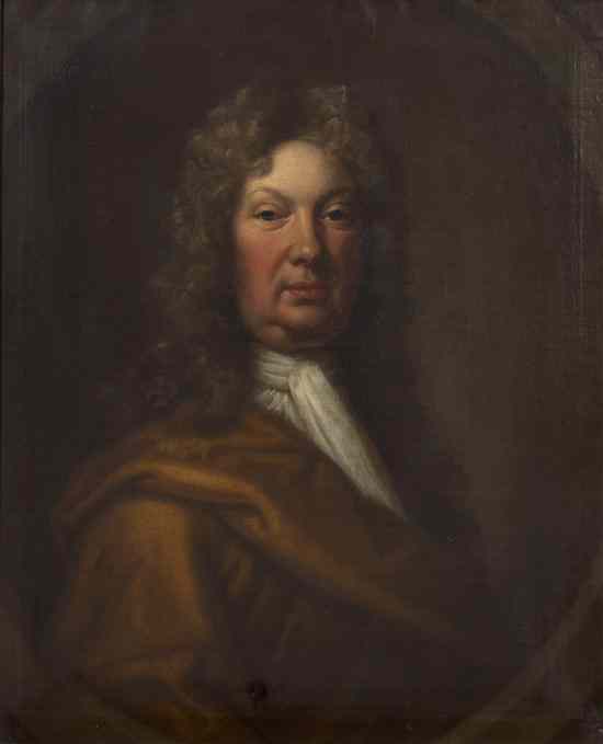 Appraisal: Attributed to Sir Godfrey Kneller British - Portrait of a