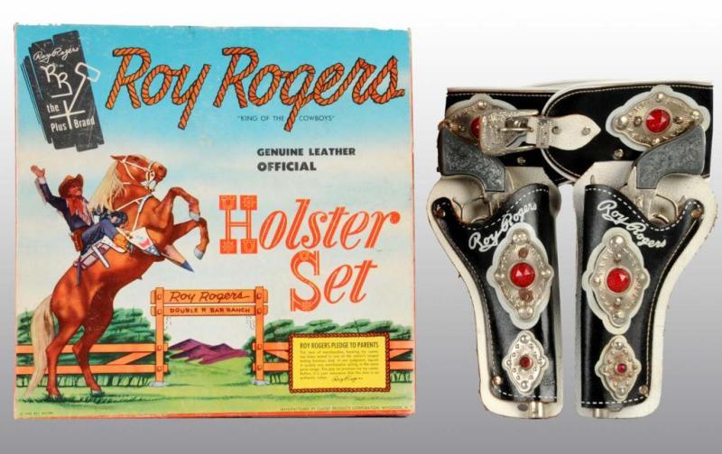 Appraisal: Roy Rogers Toy Double Holster Set Description Includes original box