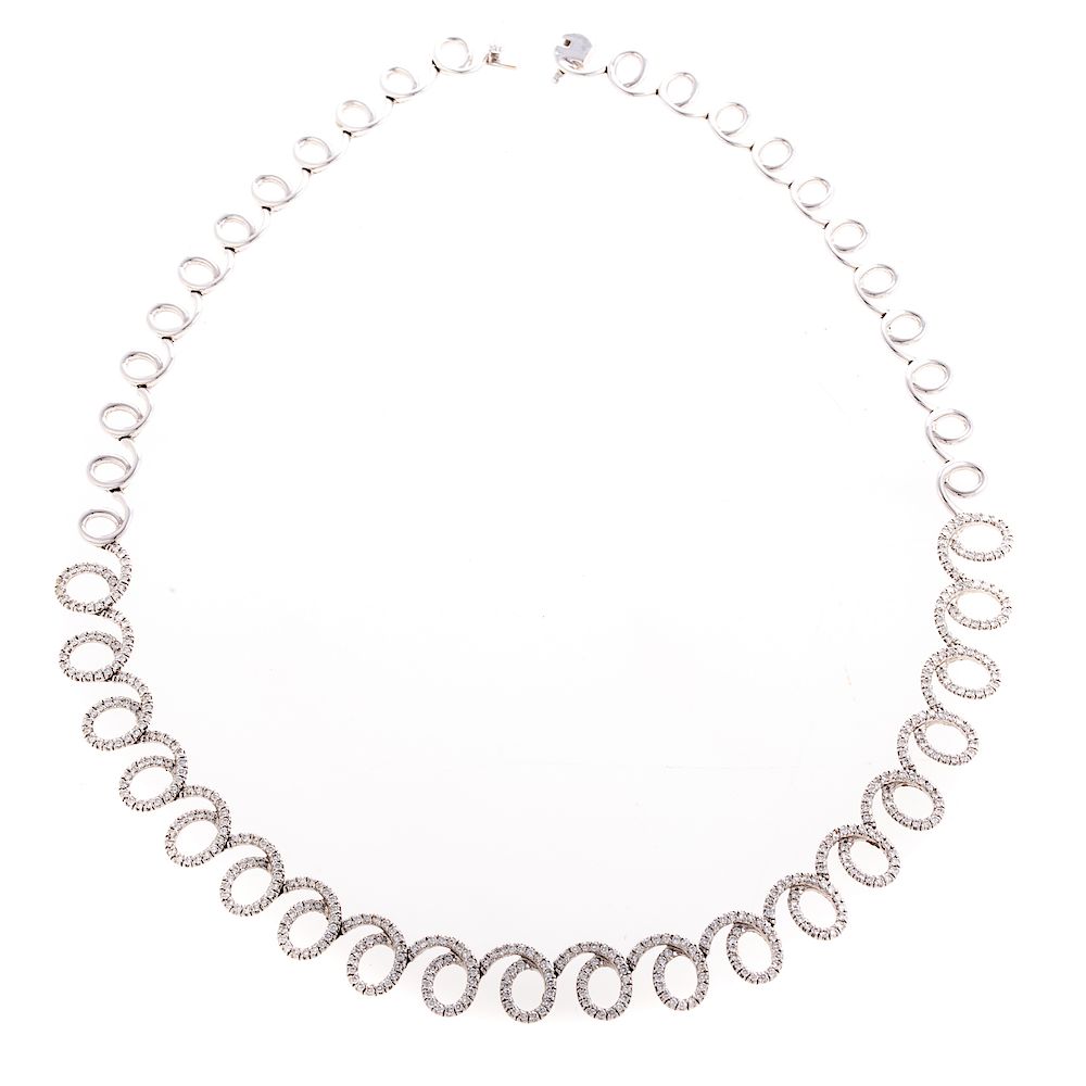 Appraisal: A Ladies ctw Diamond Necklace in K Gold K white