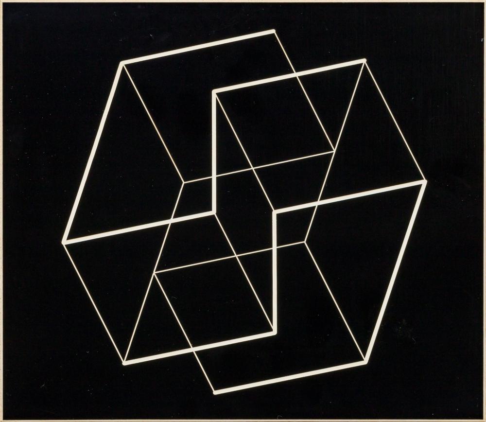 Appraisal: JOSEF ALBERS American German - Structural Constellation ca - machine-engraved