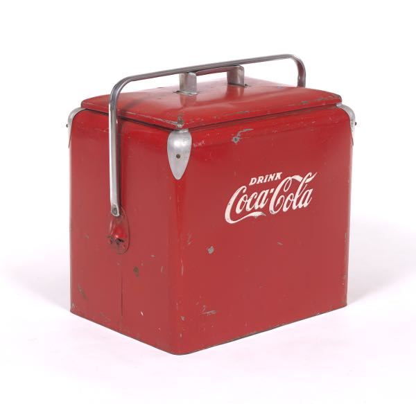 Appraisal: COCA-COLA DRINK PORTABLE COOLER CA 'S x x Vintage metal