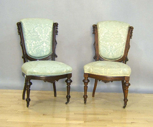 Appraisal: Pair of Victorian chairs attributed to Jelliff