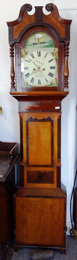 Appraisal: An th century eight day longcase clock the arch top