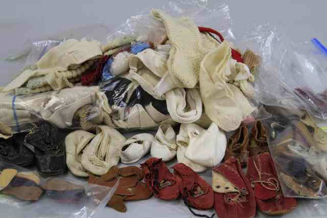 Appraisal: LARGE LOT OF ASSORTED DOLL SHOES Numerous socks along with