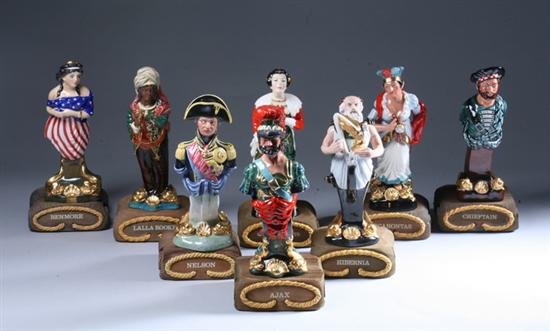 Appraisal: EIGHT ROYAL DOULTON SHIP'S FIGUREHEADS Limited edition series Including Pocahontas