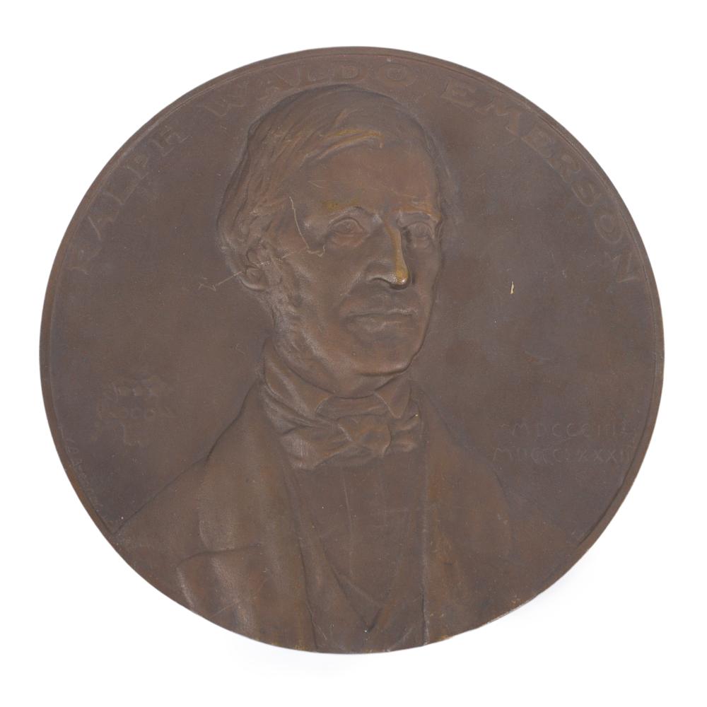 Appraisal: Victor David Brenner New York - Ralph Waldo Emerson bronze