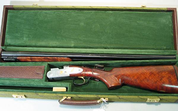 Appraisal: A cased gauge Beretta Model Ducks Unlimited o u shotgun