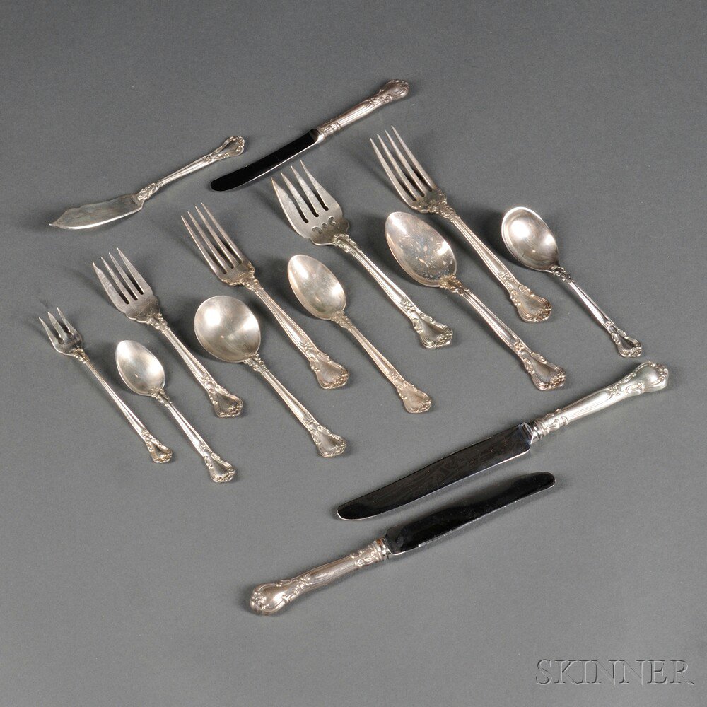 Appraisal: Birks Chantilly Pattern Sterling Silver Flatware Service Canada th century