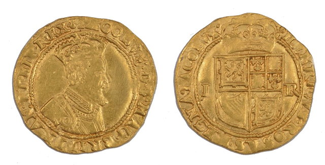 Appraisal: SCOTLAND GOLD COIN JAMES VI Double Crown S slightly double