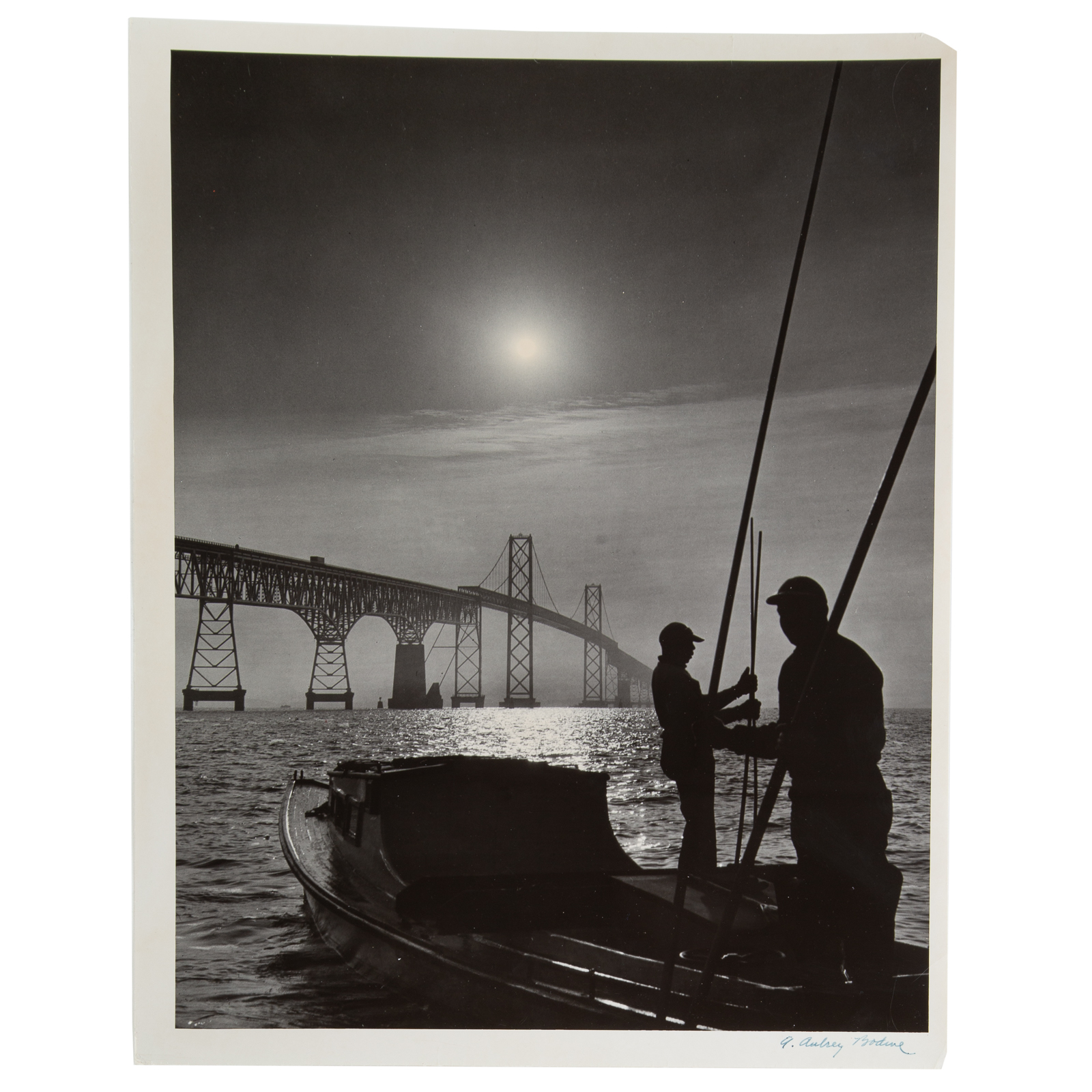 Appraisal: A AUBREY BODINE OYSTER TONGERS American - Gelatin silver print