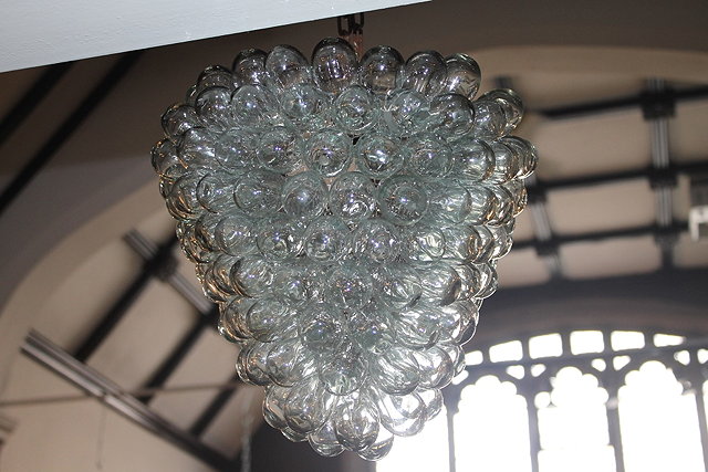 Appraisal: A CONTEMPORARY HANGING LIGHT in the form of grapes on