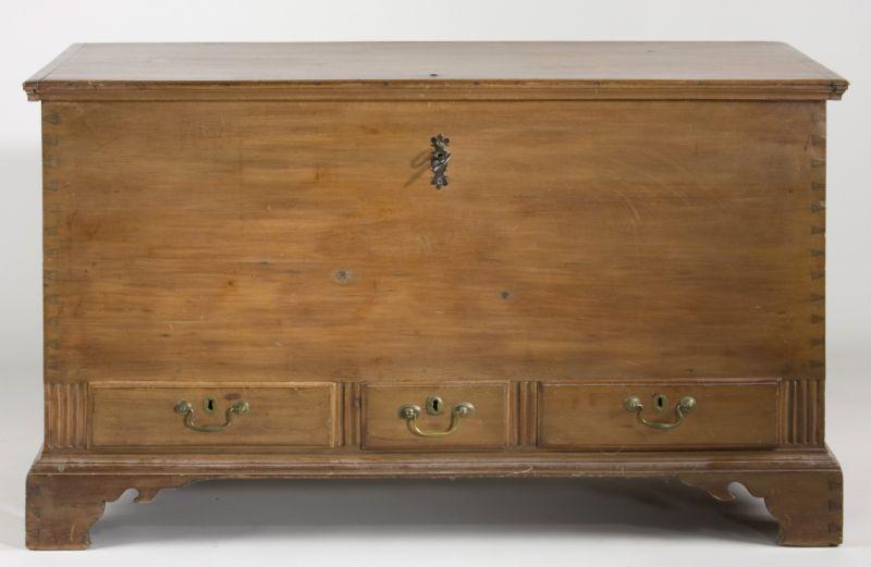 Appraisal: Chippendale Dower Chest PA late th c poplar and pine