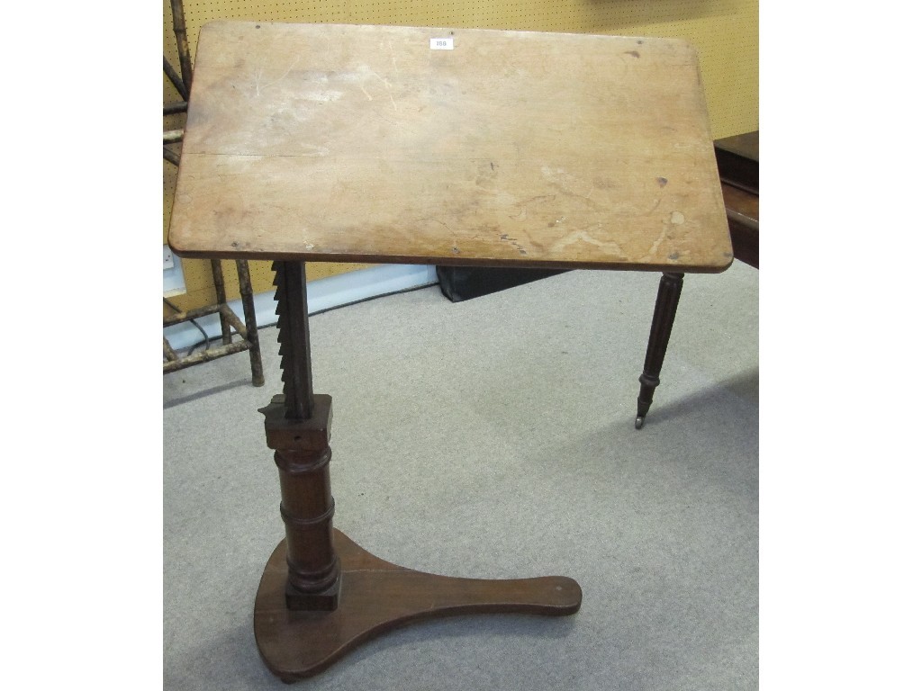 Appraisal: Victorian mahogany adjustable draughtsman's table