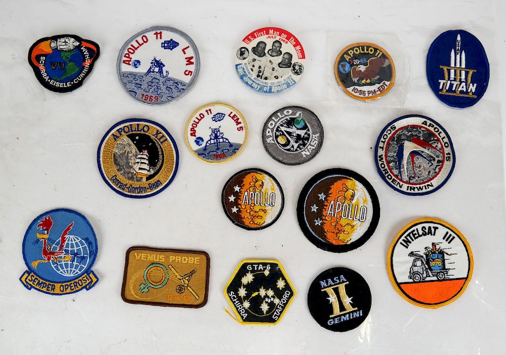 Appraisal: First Man on the Moon Button Patches Epic Journey of