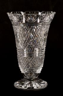 Appraisal: Waterford Cut Crystal Footed Flower Vase Waterford Crystal Irish -