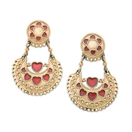 Appraisal: Butler Wilson Moghul Inspired Chandelier Earrings Estimate -