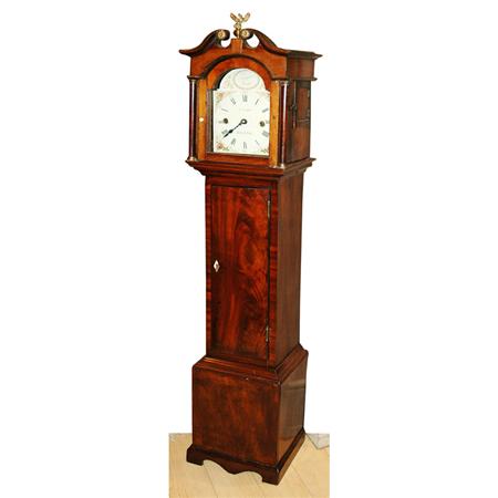 Appraisal: George III Style Mahogany Grandmother Clock Estimate -