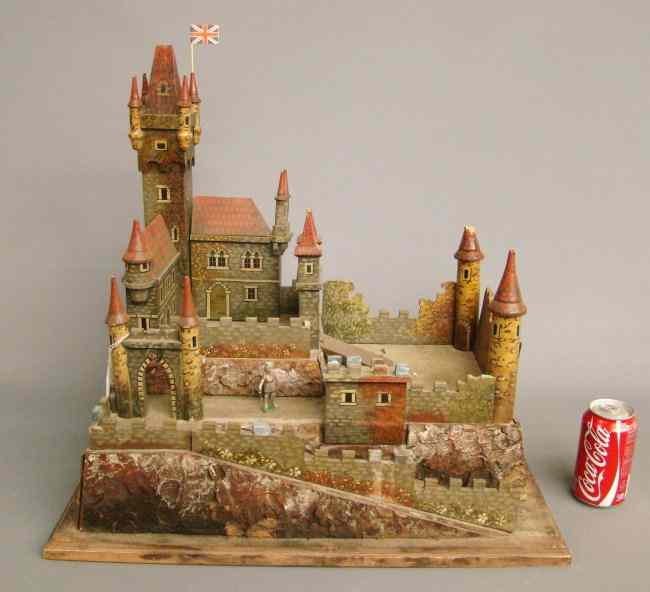 Appraisal: Early painted Britains castle '' x '' '' Ht