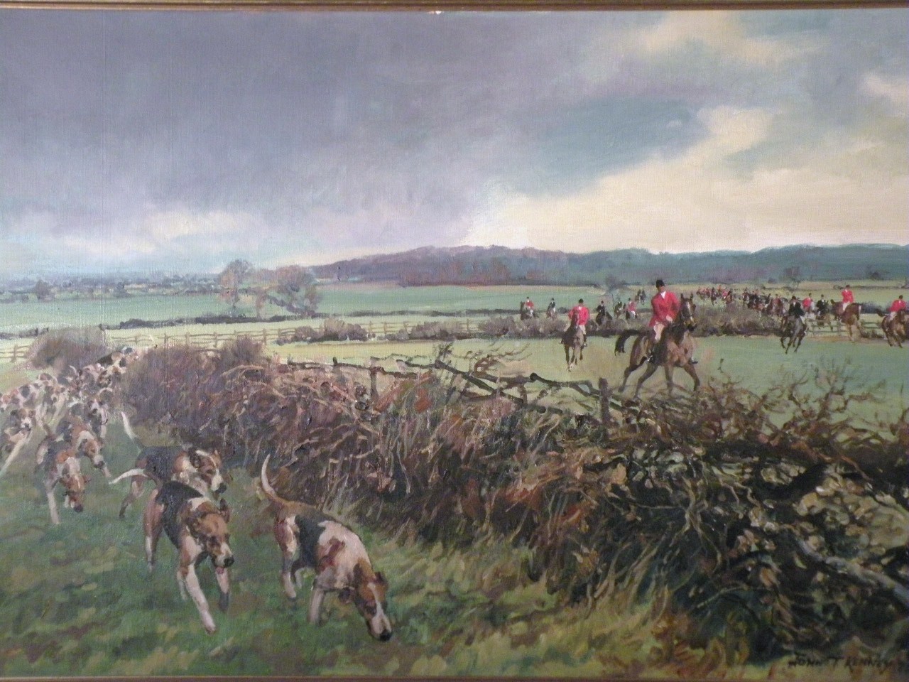 Appraisal: John Theodore Eardley Kenny - Huntsman and hounds in full