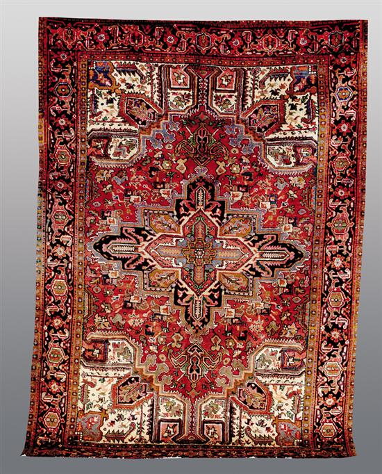 Appraisal: Persian Heriz carpet ' x '