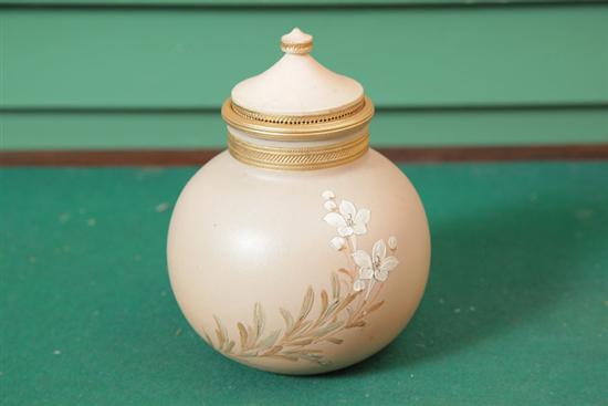 Appraisal: ROOKWOOD SCENT JAR Dry glaze having a gold fired rim