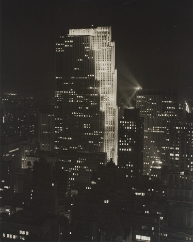 Appraisal: WOOLF PAUL J - RCA Building at night New York