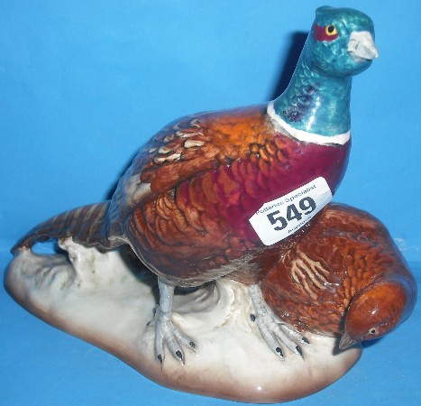 Appraisal: Beswick Pair Pheasants slight underglaze beak chip