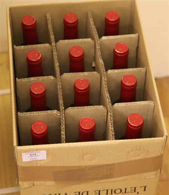 Appraisal: Twenty-four bottles including twelve bottles of Chateau L'Etoile de Viaud