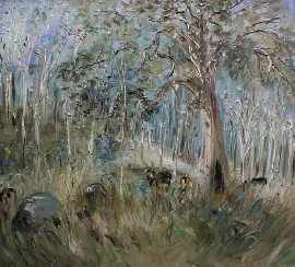 Appraisal: Celia Perceval born New England National Park oil on canvas