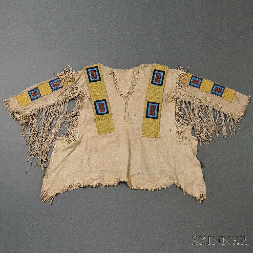 Appraisal: Lakota Beaded Hide Shirt c last quarter th century with