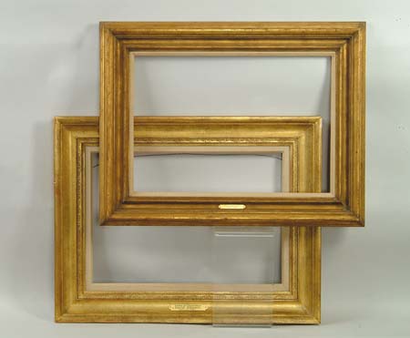 Appraisal: LOT OF TWO FRAMES - x - Linen lined L